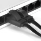 GCR Патч-корд 5.0m, кат.6, PROF, плоский,прямой, UTP, медь, черный, 30 AWG, ethernet high speed 10 Гбит/с, RJ45, T568B (GCR-LNC616-5.0m)