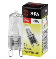 ЭРА C0027376 Лампа галогенная G9-JCD-25-230V-CL ЭРА (галоген, капсула, 25Вт, нейтр, G9)