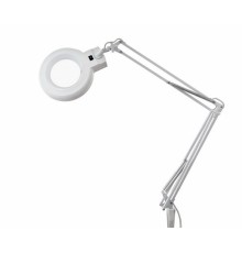 Rexant 31-0531 Лупа на струбцине  , круглая, 3D, с подсветкой 60 LED, сенсорный регулятор яркости, белая