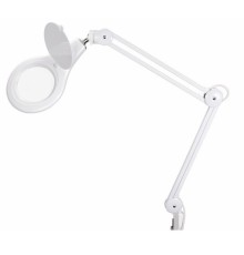 Rexant 31-0503 Лупа на струбцине  , круглая, 5D, с подсветкой 108 LED, белая
