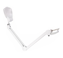 Rexant 31-0565 Лупа на струбцине  , квадратная 3D+20D, с подсветкой 6 LED, серия EXPERT, белая