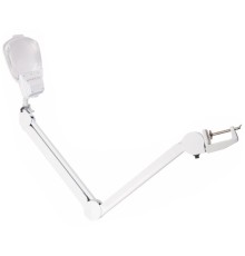 Rexant 31-0565 Лупа на струбцине  , квадратная 3D+20D, с подсветкой 6 LED, серия EXPERT, белая