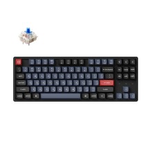 Беспроводная механическая клавиатура QMK Keychron K8 Pro, 87 клавиш, Hot-Swap, Gateron G pro Blue Switch