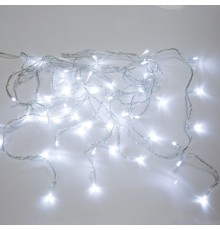 NEON-NIGHT (255-065) Гирлянда светодиодная "Бахрома" 3*0,8 м 200 LED БЕЛЫЕ, прозрачный ПВХ