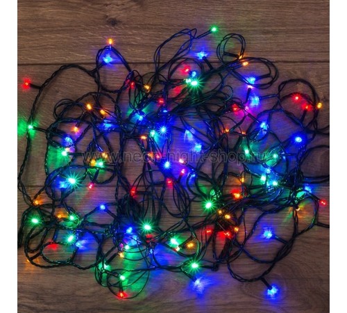 NEON-NIGHT 303-105 Гирлянда светодиодная универсальная 120 LED МУЛЬТИКОЛОР 12 метров с контроллером