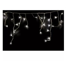 Neon-night 255-026 Гирлянда Айсикл (бахрома) светодиодный, 1,8 х 0,5 м, белый провод, 220В, диоды белые [255-025]