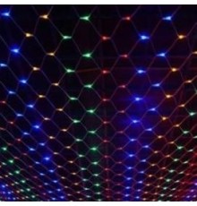 Neon-night 215-009 Гирлянда "Сеть" 2х2х1.5м,  свечение с динамикой, черный ПВХ, 136 LED, 230 В, цвет: Мультиколор