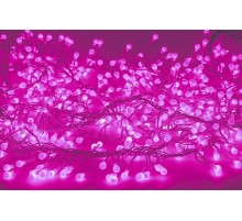 Neon-night 303-607 Гирлянда "Мишура LED"  3 м  прозрачный ПВХ, 288 диодов, цвет розовый [303-607]