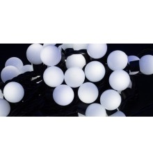 Neon-night 303-595 Гирлянда Мультишарики O 23 мм, 10 м, черный каучук, 80 LED, постоянное свечение, цвет Белый