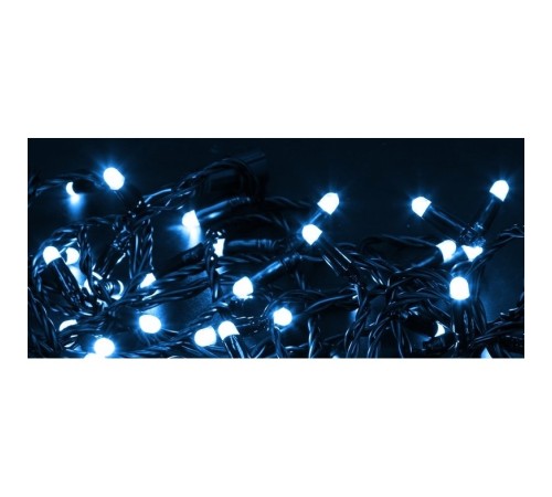 Neon-night 305-273 Гирлянда Нить 10м, эффект мерцания (каждый 5-ый), черный ПВХ, 230В, цвет: Синий