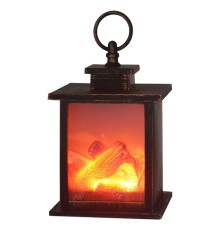 Neon-night 511-031 Светодиодный камин "Кантри" с эффектом живого огня 12х12х18,5 см, батарейки 3хАА (не в комплекте)