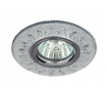 Эра Б0028080 DK LD9 SL/WH Светильник декор со светодиодной подсветкой MR16, прозрачный