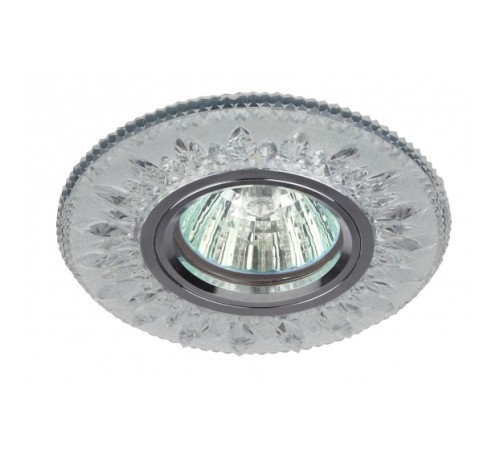 Эра Б0028080 DK LD9 SL/WH Светильник декор со светодиодной подсветкой MR16, прозрачный Эра Б0028080 DK LD9 SL/WH Светильник декор со светодиодной подсветкой MR16, прозрачный