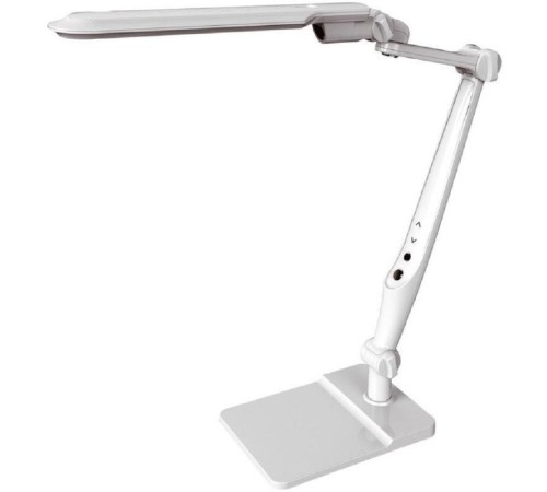 Camelion KD-831  C01 бел LED (Свет-к наст.10 Вт,230В, осн+струбц.,600 лм,сенс.рег.ярк и цвет.тем)
