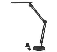 ЭРА Б0008000 Настольный светодиодный светильник NLED-440-7W-BK черный {В комплекте 2 варианта крепления - устойчивое основание и струбцина, цвет. температура 3000К}