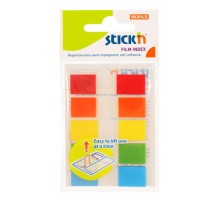 Закладки самокл. индексы пластиковые Stick`n 26071 45x12мм 5цв.в упак. 20лист с цветным краем Z-сложение европодвес