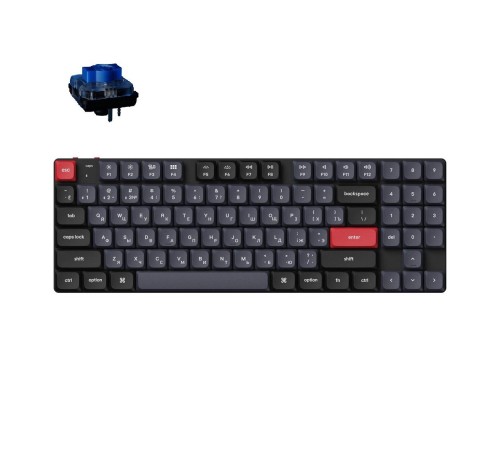 Беспроводная механическая клавиатура QMK Keychron K13 Pro, 90 клавиш, Hot-Swap, Gateron low profile Blue Switch
