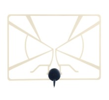 Perfeo ТВ антенна "RADAR", активная, встр. усилитель, питание от ресивера 5V, DVB-T2 [PF_A4213]