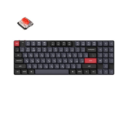 Беспроводная механическая клавиатура QMK Keychron K13 Pro, 90 клавиш, Hot-Swap, Gateron low profile Red Switch