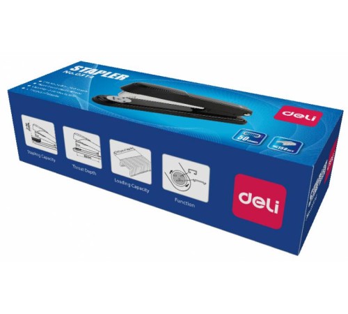Степлер Deli E0314 24/6 24/8 26/6 (50листов) ассорти 150скоб металл коробка