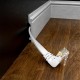 GCR Патч-корд PROF плоский 3.0m, UTP медь кат.6, белый, нижний угол, ethernet high speed 10 Гбит/с, RJ45, T568B Greenconnect GCR-54656