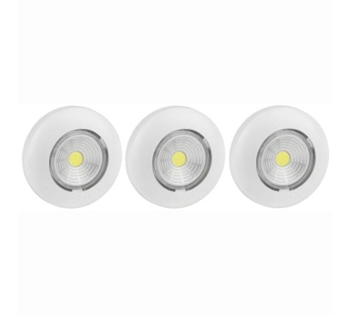 Rexant 75-705 Фонарь-подсветка пушлайт СОВ + фасеточный рефлектор, самоклеющееся основание 3 Вт, 3 х ААА