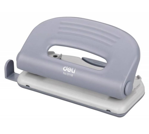 Дырокол Deli PRO E0118 макс.:10лист. металл ассорти отв.:2 с линейкой