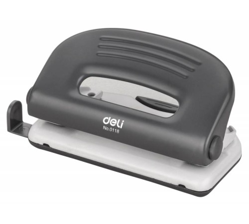 Дырокол Deli PRO E0118 макс.:10лист. металл ассорти отв.:2 с линейкой