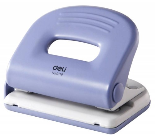 Дырокол Deli PRO E0119 макс.:25лист. металл ассорти отв.:2 с линейкой