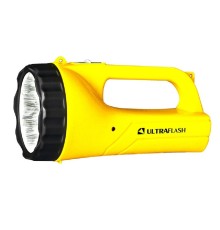 Ultraflash LED3816SM   (фонарь аккум. 220В, желт., 9LED, 2 режима,  SLA, пласт., коробка)