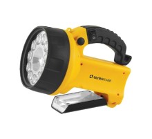 Ultraflash UF3753LED  (фонарь аккум 220В/12В,  желтый,  11 LED.+ галог, 4В 2Ач,,пластик, коробка)