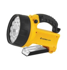 Ultraflash UF3753LED  (фонарь аккум 220В/12В,  желтый,  11 LED.+ галог, 4В 2Ач,,пластик, коробка)
