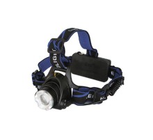 Ultraflash E150 (фонарь налобн аккум  220В, черный, CREE 3 Ватт, фокус, 2 ак 3 реж, пласт, бокс)