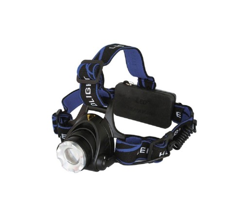 Ultraflash E150 (фонарь налобн аккум  220В, черный, CREE 3 Ватт, фокус, 2 ак 3 реж, пласт, бокс)