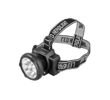 Ultraflash LED5363 (фонарь налобн аккум 220В, черный, 9LED, 2 реж, пласт, бокс)