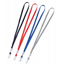 Шнур для бейджа Deli E5764 48.5х1см нейлон ассорти (упак.:20шт) пластиковый пакет