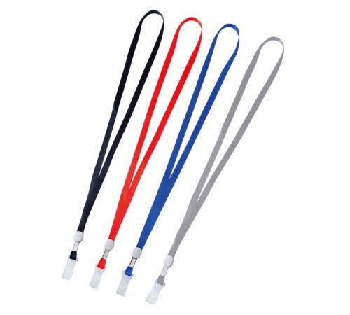 Шнур для бейджа Deli E5764 48.5х1см нейлон ассорти (упак.:20шт) пластиковый пакет