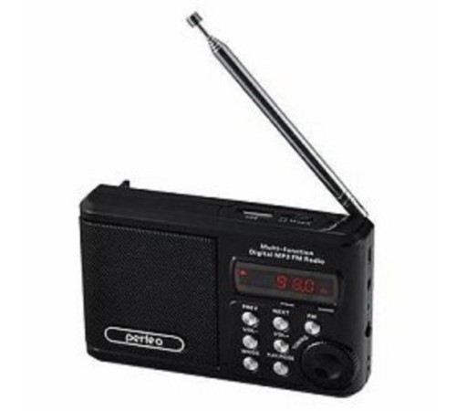 Perfeo мини-аудио Sound Ranger, FM MP3 USB microSD In/Out ридер, BL-5C 1000mAh, черный (PF-SV922BK) [PF_3184]