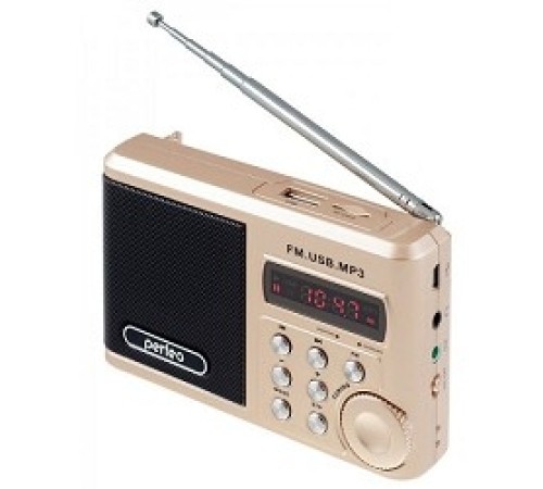 Perfeo мини-аудио Sound Ranger, УКВ+ FM, MP3 (USB/TF), USB-audio, BL-5C 1000mAh, шамп.золот (SV922AU) [PF_3185]
