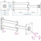Кронштейн для телевизора Kromax DIX-15 черный 15"-28" макс.30кг настенный поворот и наклон