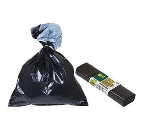FIT РОС Мешки для строительного мусора, ПВД особопрочные, 240 л, 900х1400 мм, толщина 35 мкм, 10 шт.  [11942]