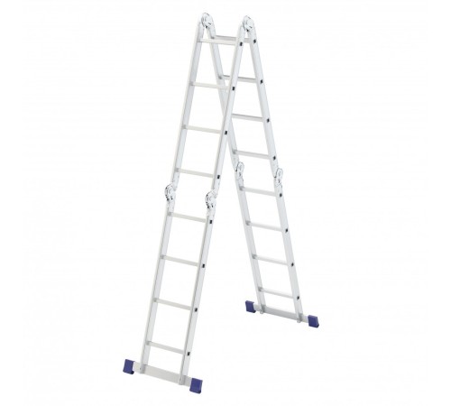 СИБРТЕХ Лестница шарнирная алюминиевая, 4х4, Россия [97882]