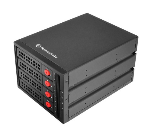 Сменный бокс для HDD/SSD Thermaltake Max 3504 SATA I/II/III/SAS металл черный hotswap 4 Сменный бокс для HDD/SSD Thermaltake Max 3504 SATA I/II/III/SAS металл черный hotswap 4
