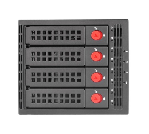 Сменный бокс для HDD/SSD Thermaltake Max 3504 SATA I/II/III/SAS металл черный hotswap 4 Сменный бокс для HDD/SSD Thermaltake Max 3504 SATA I/II/III/SAS металл черный hotswap 4