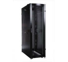 Шкаф серверный ЦМО ШТК-СП-42.6.12-44АА-9005 42U 600x1130мм пер.дв.перфор. 2 бок.пан. 1350кг черный