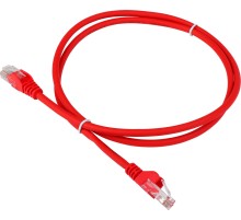 Патч-корд Lanmaster UTP LAN-PC45/U5E-1.0-RD вилка RJ-45-вилка RJ-45 кат.5е 1м красный LSZH (уп.:1шт)