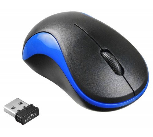 Мышь Оклик 605SW черный/синий оптическая (1200dpi) беспроводная USB (3but) Мышь Оклик 605SW черный/синий оптическая (1200dpi) беспроводная USB (3but)