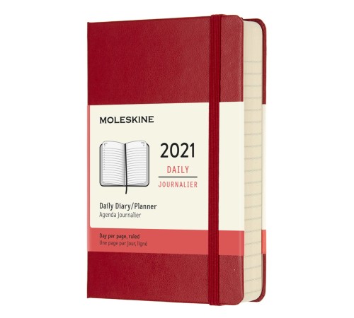 Ежедневник Moleskine CLASSIC Pocket 90x140мм 400стр. красный