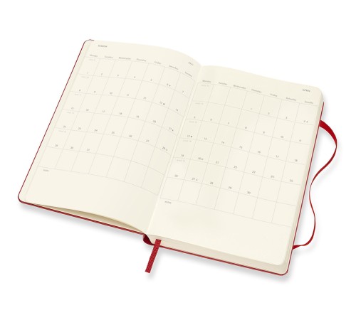 Ежедневник Moleskine CLASSIC Large 130х210мм 400стр. красный