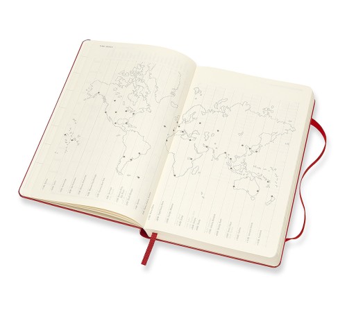 Ежедневник Moleskine CLASSIC Large 130х210мм 400стр. красный